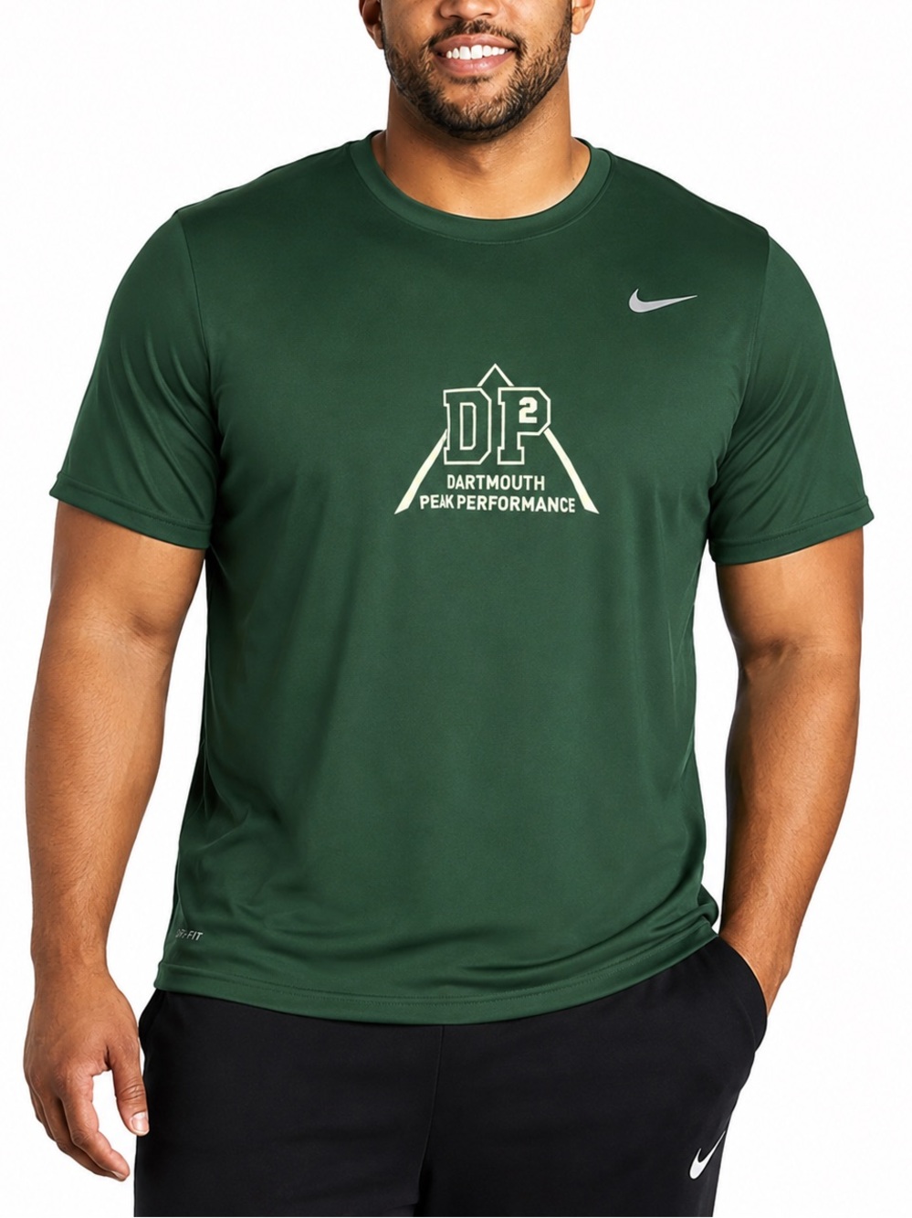 Nike NWT Stay Cool Green Dartmouth Peak Performance Dri-FIT Short Sleeve Tee XL